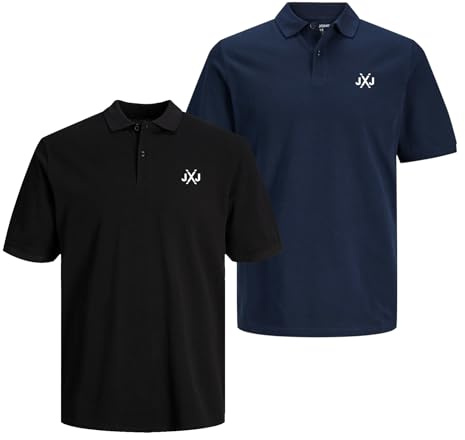 JACK & JONES Infinity Herren Poloshirt Infinity Polo Mehrstückpackung 2er 3er Pack 2er Pack 2 M