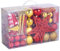 Weihnachtskugeln,114 STK Weihnachtskugeln Rot&Weihnachtskugeln Gold für Weihnachtsbaumschmuck&WeihnachtenDeko&Christbaumschmuck&Weihnachtsbaum Deko,mit den Durchmesser von ca.6 cm&4cm