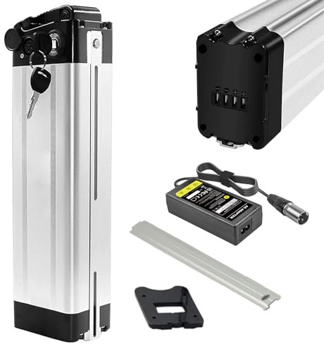WILLQ Batterie Li-ION Batterie au Lithium 24 V 24 V 8 Ah 10 Ah 13 Ah 15 Ah 20 Ah Batterie de Remplacement pour Tube Diagonal avec Chargeur 29,4 V pour Moteur 50 W 150 W 200 W 360 W,24v,8AH