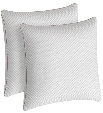 ALOTCHE Pillow 80x80，Set of 2 Pillows with Removable Bamboo Fibre Cover, Washable Soft Microfiber Filling Pillow for Bed，Sofa Cushion and Decorative Cushion for Couch or Bed