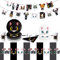 Vaisselle de Fête Pour Chat - Décoration d'Anniversaire et Accessoires - Noir et Blanc