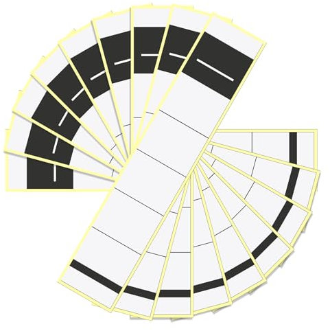 Yuanchu 50 Stück Ordner Etiketten,3.6 * 19cm Selbstklebend Breit Ordnerrücken Aufkleber aus A4 Weiß Ordner Rückenschild für Breit Ordner(3.6 * 19cm)