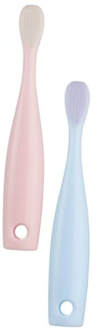BEBEMOKO 2stücke Weiche Zahnbürste Für Junge Mädchen Mit Feinen Borsten Adorable Sanfte Zahnpflege Für Junge Mädchen Und Kleinkinder Für Zahnende Und en Farblich