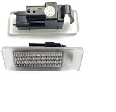 ZAPYVET White License Plate Light Number Plate Lamp, for NISSAN, For Leaf, for Infiniti, Q50, for Dacia, Duster II, for Renault, Megane Brightness LED License Plate Lamp