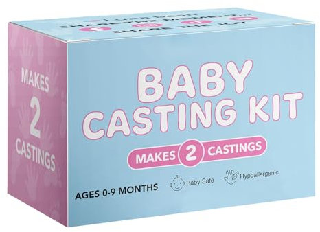 Set di impronte di mani in gesso – Regali per coppie e partner | Set per coppie o famiglia Set di stampaggio mani in gesso per adulti Impronta a mano pietra miliare di impronte - Gioielli a forma di