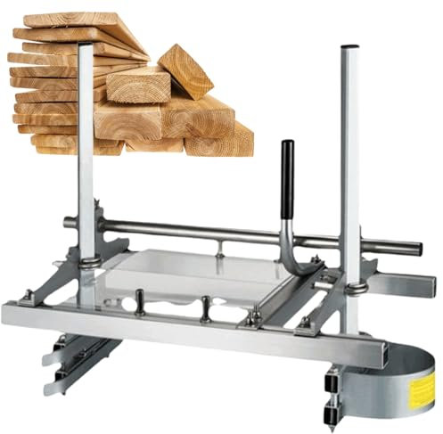 MAIMAILE 24 Chainsaw Mill, Portable Planking Milling, Chain Saw Sharpener Tool, Chainsaws with Steel Length 12-24, Height and Width Are Adjustable, for Homeowners, Woodworkers and Carpenters