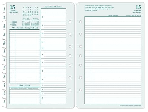 FranklinCovey – Originaler Planer mit zwei Seiten pro Tag Ringbindung (Januar 2026 – Dezember 2026, klassisch)
