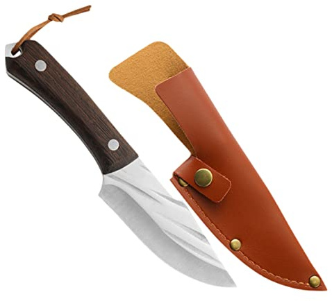 IWOWHERO Coltello Utility con Ergonomico in per Carne e Verdure con Protezione Portatile Taglio e Resistente