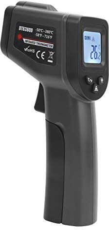 OVAQUIXI DT8380D Digital Infrared Thermometer, ‑50℃‑380℃ Non‑ Infrared Thermodetector for Industrial