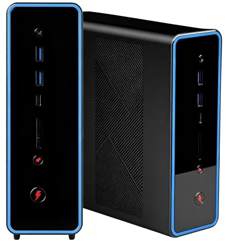 WEELIAO ONEXStation Mini PC AI Workstation, AMD Ryzen AI Max+ 395, 128GB LPDDR5X, Radeon 8060S, RGB Beleuchtung, Lokales AI Computing, AAA Gaming Desktop (128GB RAM + 1TB SSD)