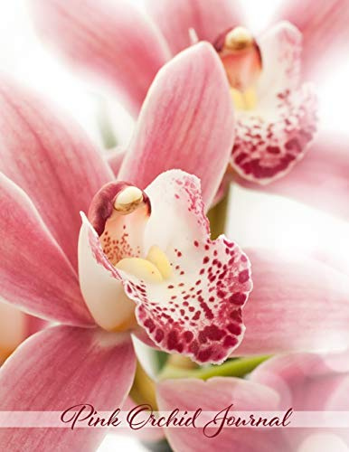 Pink Orchid Journal: Composition Notebook, Blank College-Ruled Notebook For School, Home, & Work. Orchid Grower's Diary & Perfect Stocking Stuffer. 8.5 X 11 | Glossy Cover