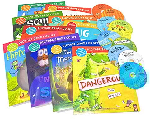 The Great Cheese Robbery and Other Stories Collection - 10 Books & CDs with Music & Sound Effects Set (Great Monster Hunt, Bug Bear, I'm Not Sleepy, Hippobottymus & MORE!)