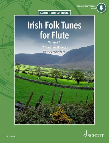 Irish Folk Tunes for Flute Sheet Music Book with Online Audio | 71 Traditional Irish Pieces for Flute, Recorder and Tin Whistle with Piano Accompaniment, Celtic Folk Melodies and Traditional Airs
