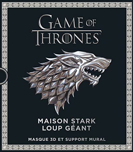 Game of Thrones, Maison Stark Loup Géant - Masque 3D Et Support Mural