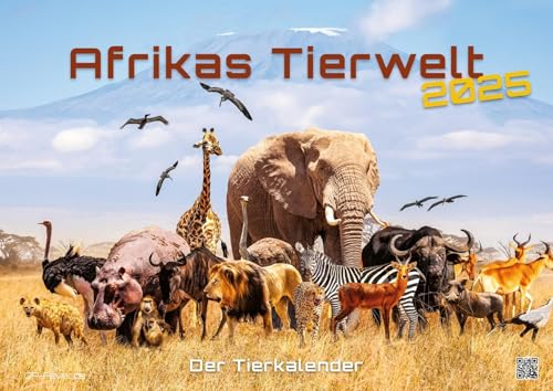 Afrikas Tierwelt - Der Tierkalender - 2025 - Kalender DIN A2: Der Wandkalender mit den schönsten Motiven Afrikas Tierwelt für das Jahr 2025 im extragroßen Format DIN A2 (ca. 60 x 42 cm)!