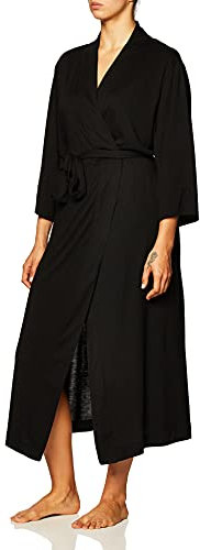 Natori Women's Shangri-La Robe,Black,X-Large