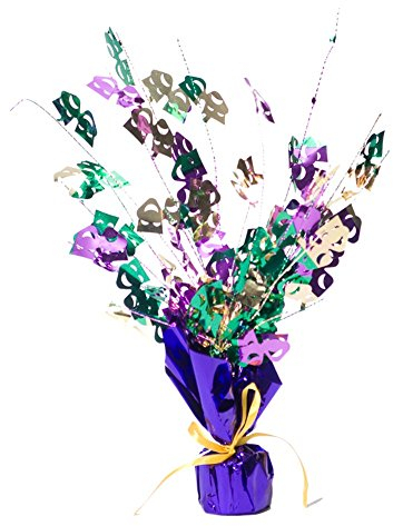 Beistle 50805 Mardi Gras Gleam 'N Ausbruch Mittelstück, 15