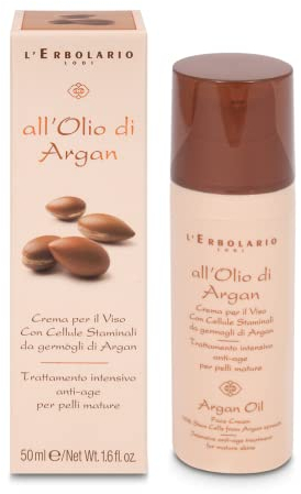 L'Erbolario Arganöl Anti-Ageing Gesichtscreme für reife Haut, 1er Pack (1 x 50 ml)