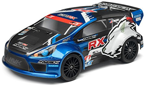 Rally Karosserie mit Decals, blau lackiert Ion RX