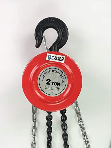 POLIPASTO GRUA Manual DE Cadenas 2 TONELADAS 3 Metros Profesional MONTACARGAS 2000 KG