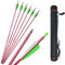 MILAEM 12 stücke 30 Zoll Bogenschießen Aluminium Pfeile Spine 500 Jagdpfeil Ziel Praxis für Compound und Recurve Bogen (Pfeile + Köcher)