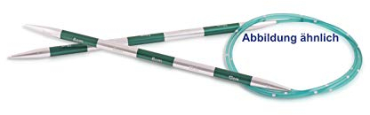 KnitPro 42083 SmartStix Rundstricknadel, Metall, bunt, 80cm, 2,5mm