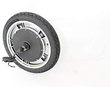 HalloMotor Ebike Electric Bicycle 16 Inch 36V 48V 500W 750W 1000W Front Driving Brushless Gearless Hub Motor Wheel with Inflatable Tyre (48V 1000W)
