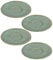 LEONARDO HOME 018604 MATERA Keramikuntertasse 11 cm grün 4er-Set, Keramik