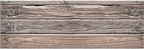 matches21 HOME & HOBBY Teppich Läufer Holz-Optik braun als Küchenteppich - Rutschfester Küchenläufer in 60x180 cm als Flur Brücke - Waschbarer Teppichläufer für Küche, Schlafzimmer, Wohnzimmer