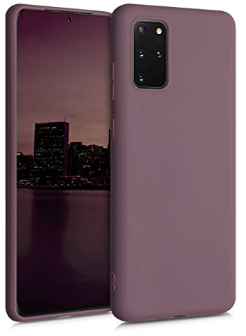 kwmobile Hülle kompatibel mit Samsung Galaxy S20 Plus Hülle - weiches TPU Silikon Case - Cover geeignet für kabelloses Laden - Grape