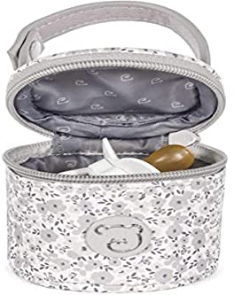 Schnullerhalter FLOWER MELLOW grau