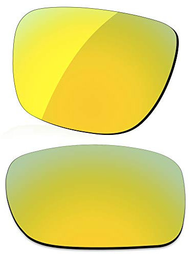 LenzReborn Polarized Lens Replacement for Oakley Holbrook OO9102 Sunglass - Golded Yellow - Polarized Mirrored