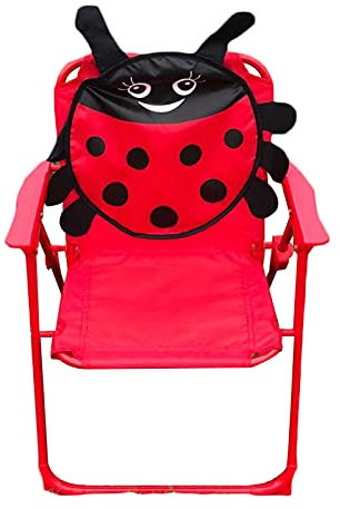 GEQIAN Faltbarer Strandkorb Strandkorb Outdoor für Kinder Niedlich Cartoon - Bedruckter Faltstuhl Outdoor Tragbar Leicht Kinderstuhl für Camping Picknick Wandern
