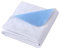 Aimtton 2 Stück Inkontinenzunterlage Waschbar 70 × 90 cm Saugvlies Matratzenauflage wasserdicht und waschbar, Blau-weiß