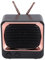 Estink Wireless Bluetooth Speaker,Portable Retro TV Shape Vintage Bluetooth Speaker,Outdoor Mini Travel Speaker,Macaron Hifi BT Speaker,Hands-Free Voice Call(black)