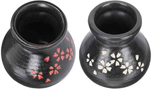 YARNOW 2st Japanischer Trockeneistank Porzellancreme- Jug. Sashimi-trockeneisbecher Weinverkostungsbecher. Sushi Decor Container. Wohnkultur Ochoko Cups. Zahnstocherhalter Keramik Blumen