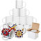 Holywarm White Blank Mugs, 11oz/325mL Sublimation Mugs with Individually Smash Proof Boxes, Ceramic Coffee Mug Cups with Large Handle, Dishwasher & Microwave Safe, Personalized Gifts (Set of 12)