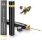 Korkenzieher Weinöffner mit Luftdruck Pumpe Flaschenöffner Druckluftkorkenzieher Luxuswein Restaurant Party Weinliebhaber NEUHEIT 2023 (Aluminium, Schwarz-Gold)