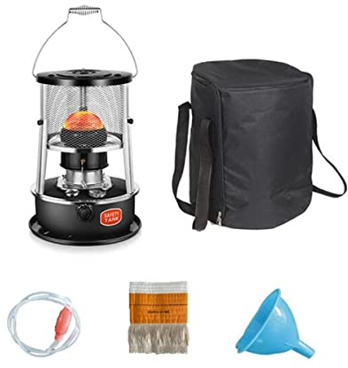 Kerosin Ofen Heizung Protable Outdoor Warming Heater Winter Camp Stove Fishing Warmer Household Winter Warmer (BLACK)