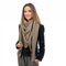 Scandi Linen Musselin Tuch - Damen Musselintuch, Musselin Schal, Dreieckig leicht (einlagig), Taupe