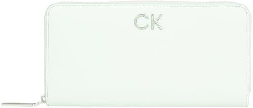 Calvin Klein Damen Geldbörse Zip Around Wallet aus Kunstleder, Grün (Milky Green), Einheitsgröße