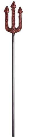 PARTY DISCOUNT NEU Glitzer-Teufelsgabel aus Kunststoff ca. 58 cm