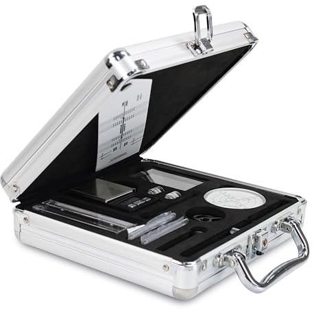 Lenco TTA-12IN1PRO - Professionelles 12-in-1 Plattenspieler-Zubehörset - Deluxe-Set für Schallplattenreinigung - Silber