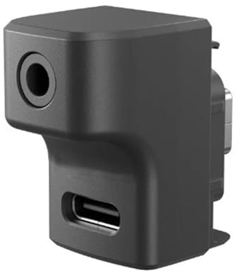 EUGOOCX Audio-Adapter für Insta360 Ace/Ace Pro, 3,5-mm-Mikrofon und Typ-C-Ladeanschlüsse, Action-Kamera-Zubehör