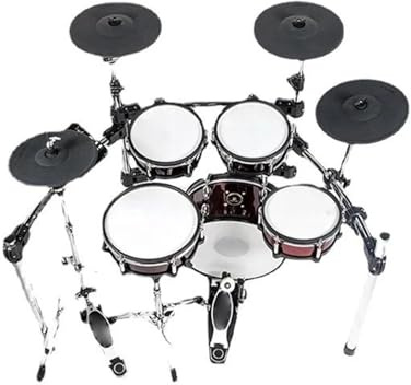 Batteria Elettronica Professionale Stile Batteria Acustica Cinque Tamburi Quattro Piatti Batteria Elettronica Strumento Musicale Con Supporto Per Batteria In Ferro