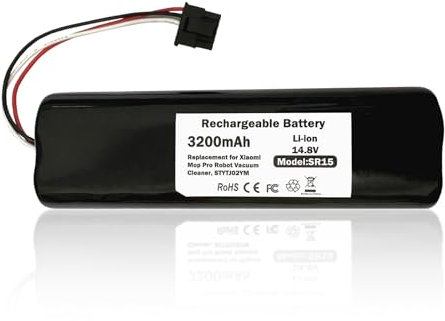 Remate Batería de Repuesto Xiaomi Mi Mop Pro, Mi Robot Vacuum Mop Pro para máquina barredora y trapeadora XIAOMI (Mijia) STYTJ02YM 14.8V 3200mAh Li-Ion