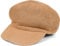styleBREAKER Damen Papierstroh Ballonmütze Einfarbig, Schirmmütze, Sonnenhut, Bakerboy Schiebermütze, Newsboy Cap 04023096, Farbe:Braun