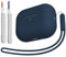 KOKOKA Silikon Hülle Schutzhülle Kompatibel für Airpods Pro 2/1 2023/2022/2019 mit Reinigungsset und Silikonband, Stoßfeste Weiche Schutzhülle Case für Airpods Pro 2nd/1st Generation, Midnight Blue