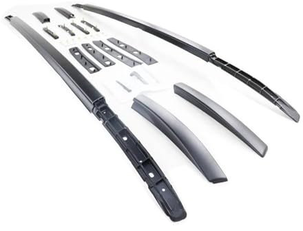 Auto Dachträger Dachgepäckträger Für Mitsubishi Für Outlander 2013-2021 Dickste Aluminium Legierung Schraube Fix Bohrloch Starke Verdicken Dach Rack Dach Reling Bar(Roof Rack Black)
