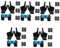 POPETPOP 5 Sets Gaming Gloves for Sweaty Hands Touchscreen Game Gloves Breathable Elastic Cuff Mobile Phone Fit